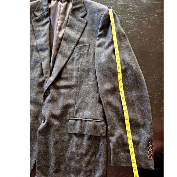 *SOLD* Canali Wool Blazer EU50 (US 40) Italy Windowpane, Harry Rosen - Picture 14 of 16